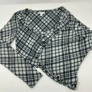 Colsie Women Long Sleeve Cropped Top‎ & Shorts Pajama Set Size S